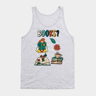 Books? Set of book pictures for readers Tank Top